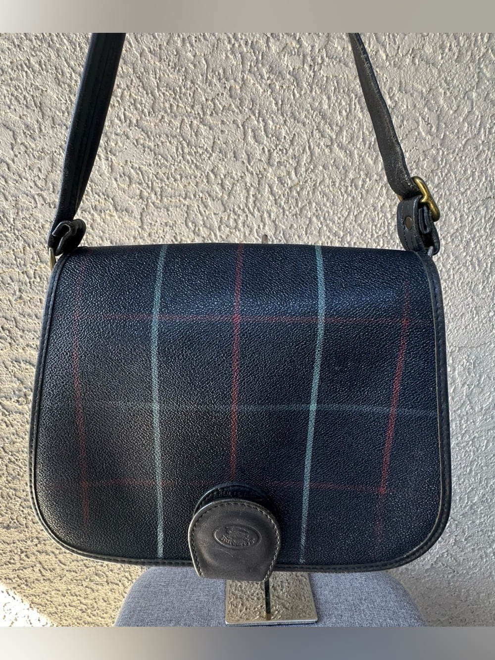 BURBERRYS Vintage plaid crossbody bag